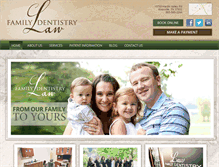 Tablet Screenshot of lawfamilydentistry.com